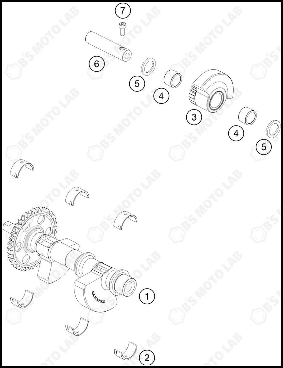 2023 Ktm Duke 390 Balancer Shaft Assy Genuine Oem Parts