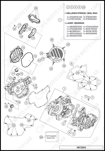 ENGINE CASE, 2021 KTM 85-SX-17-14