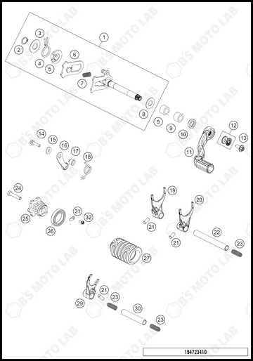 SHIFTING MECHANISM, 2021 KTM 85-SX-17-14