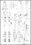 FRONT FORK DISASSEMBLED, 2021 KTM 85-SX-17-14