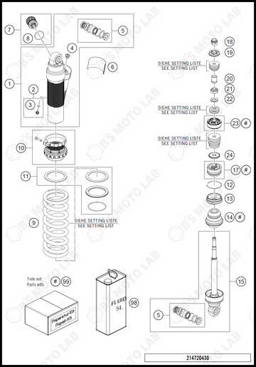 SHOCK ABSORBER DISASSEMBLED, 2021 KTM 85-SX-17-14