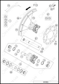 FRONT WHEEL, 2021 KTM 85-SX-17-14