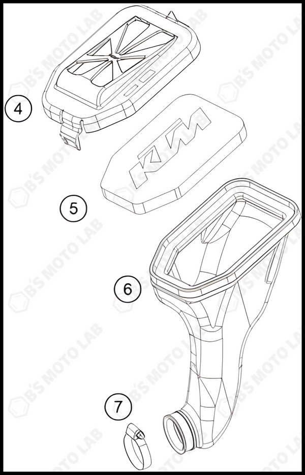 AIR FILTER, 2022 KTM 50-SX