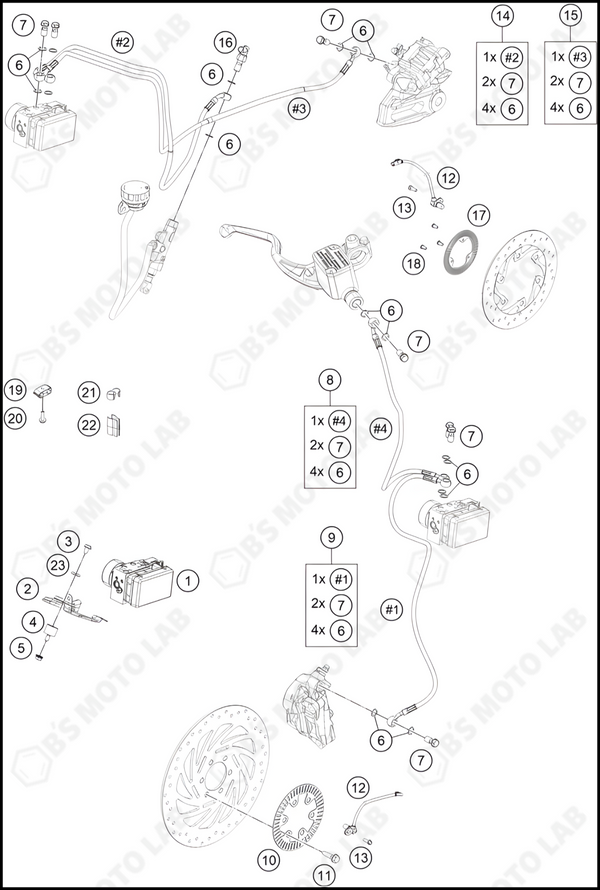 ANTIBLOCK SYSTEM ABS, 2022 KTM Duke-200