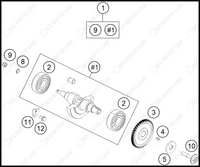 BALANCER SHAFT, 2023 KTM RC-390