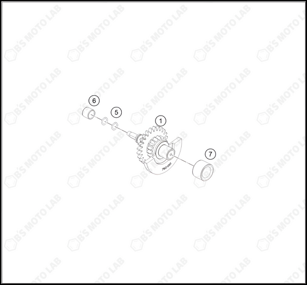 BALANCER SHAFT, 2024 KTM 250-SX-F