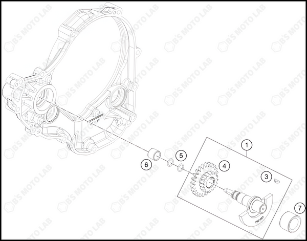 BALANCER SHAFT, 2022 KTM 250-SX-F