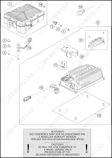 BATTERY, 2024 KTM SX-E-3