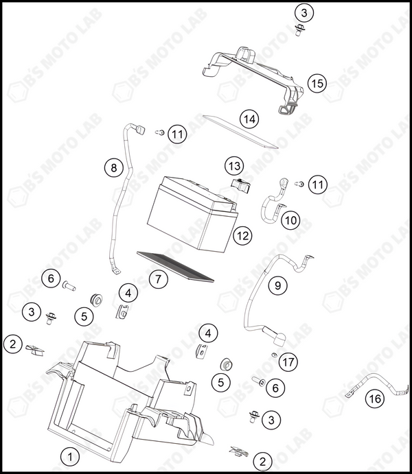 BATTERY, 2023 KTM duke-390