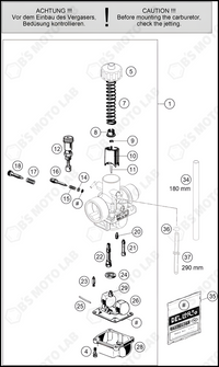 CARBURETOR, 2025 KTM 50-SX