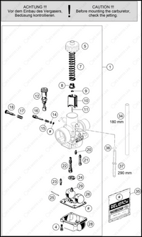 CARBURETOR, 2025 KTM 50-SX-Factory