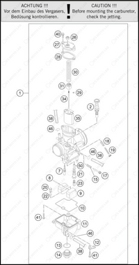 CARBURETOR, 2025 KTM 85-SX-19-16