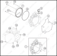 CLUTCH COVER, 2023 KTM 50-SX