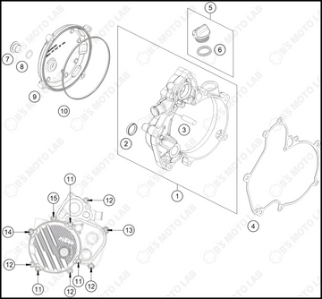 CLUTCH COVER, 2025 KTM 50-SX