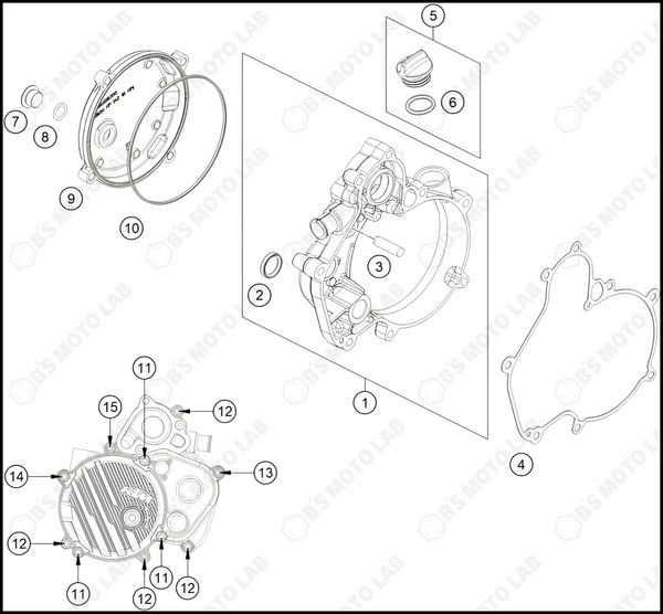 CLUTCH COVER, 2024 KTM 50-SX