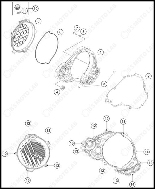 CLUTCH COVER, 2025 KTM 300-SX