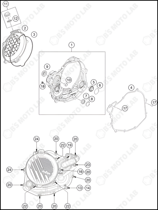 CLUTCH COVER, 2024 KTM 450-SX-F