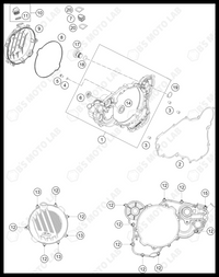 CLUTCH COVER, 2022 KTM 300-XC