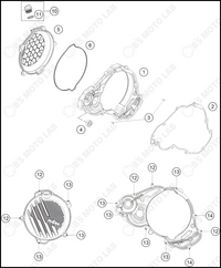 CLUTCH COVER, 2023 KTM 250-SX