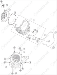 CLUTCH COVER, 2023 KTM 350-SX-F