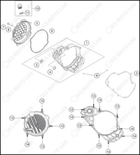 CLUTCH COVER, 2024 KTM 125-SX