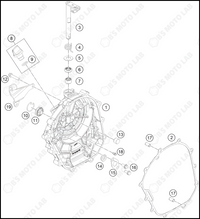 CLUTCH COVER, 2022 KTM Duke-200