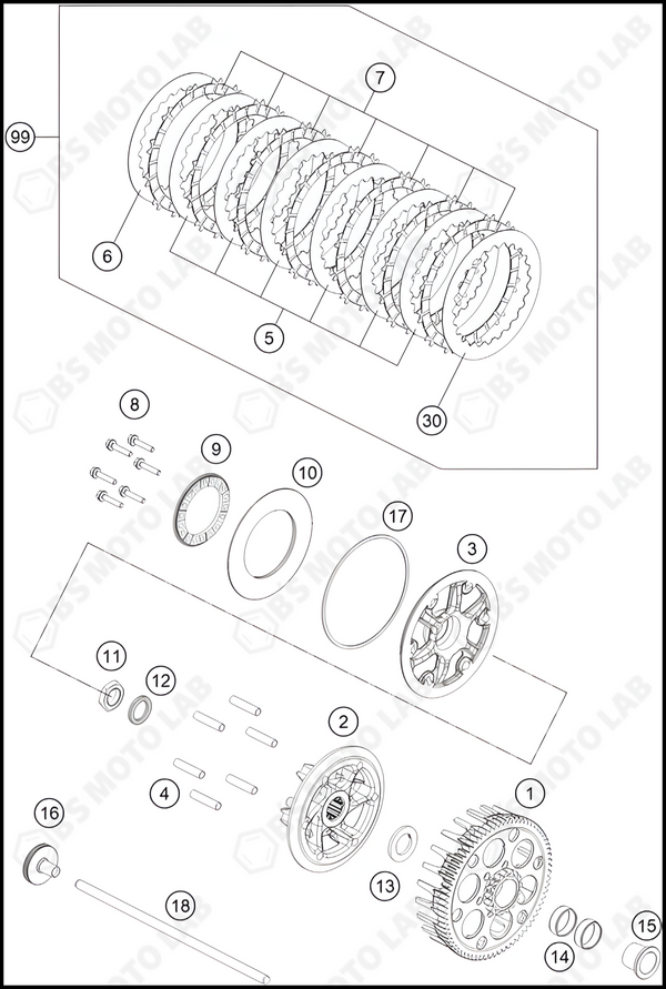 CLUTCH, 2024 KTM 350-SX-F