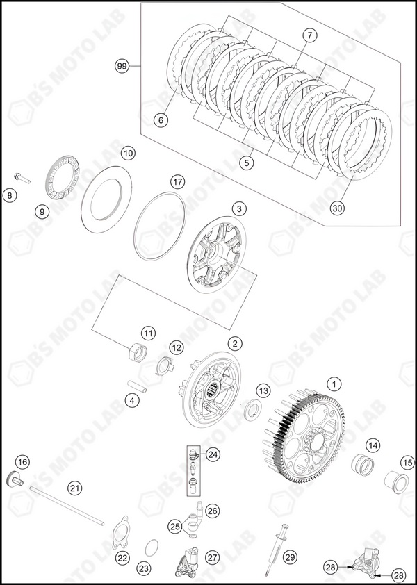 CLUTCH, 2022 KTM 350-SX-F