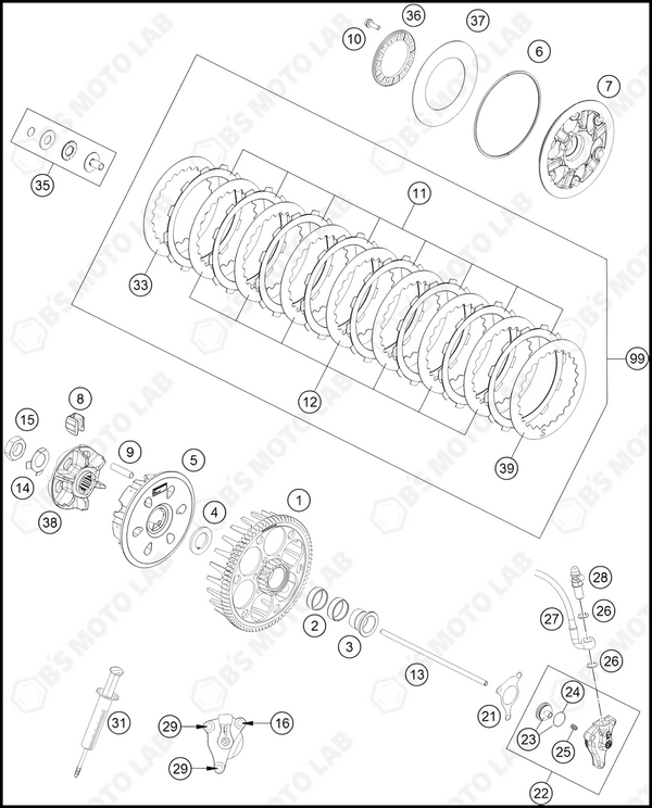 CLUTCH, 2022 KTM 450-SX-F