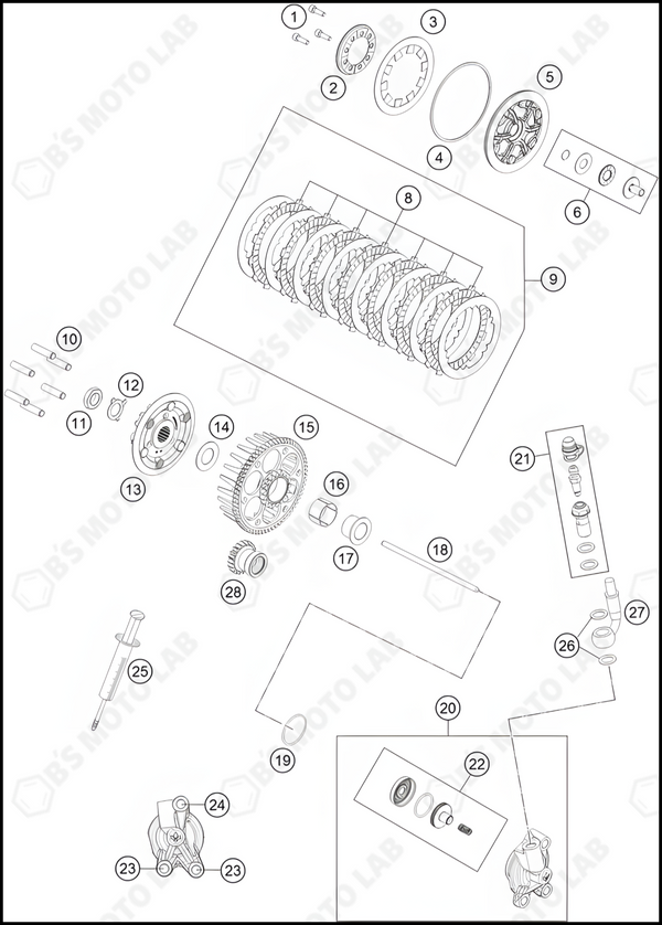 CLUTCH, 2023 KTM 85-SX-19-16