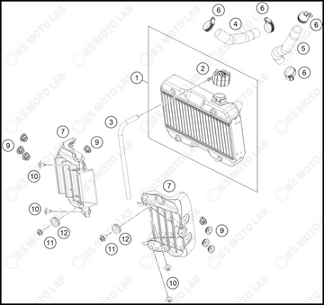 COOLING SYSTEM, 2025 KTM 50-SX