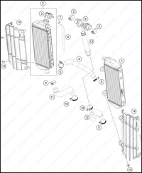 COOLING SYSTEM, 2025 KTM 250-SX-F