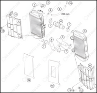 COOLING SYSTEM, 2023 KTM 85-SX-19-16