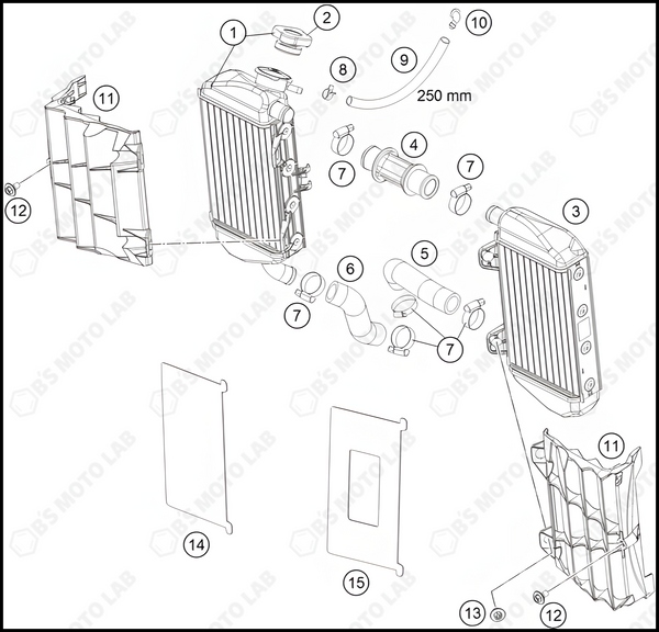 COOLING SYSTEM, 2023 KTM 85-SX-19-16