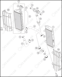 COOLING SYSTEM, 2024 KTM 300-SX