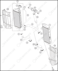 COOLING SYSTEM, 2024 KTM 250-SX-F