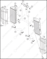 COOLING SYSTEM, 2023 KTM 450-SX-F