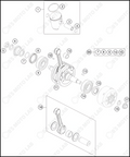 CRANKSHAFT, PISTON, 2023 KTM 85-SX-17-14