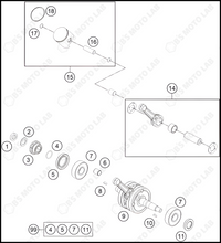 CRANKSHAFT, PISTON, 2025 KTM 65-SX