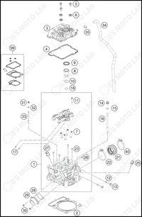 CYLINDER HEAD, 2022 KTM 350-SX-F