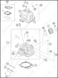 CYLINDER HEAD, 2024 KTM 450-SX-F