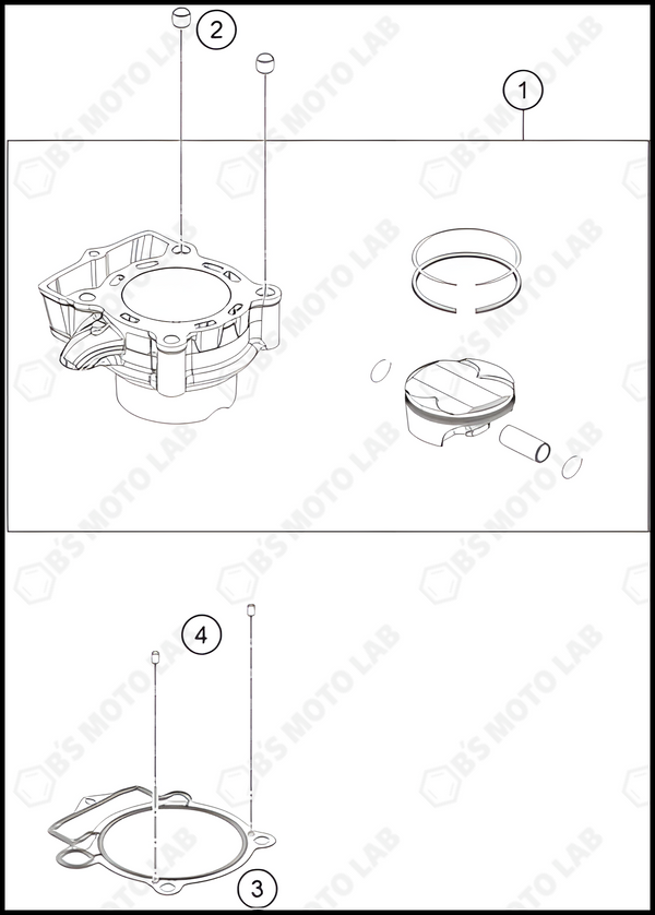 CYLINDER, 2022 KTM 250-SX-F