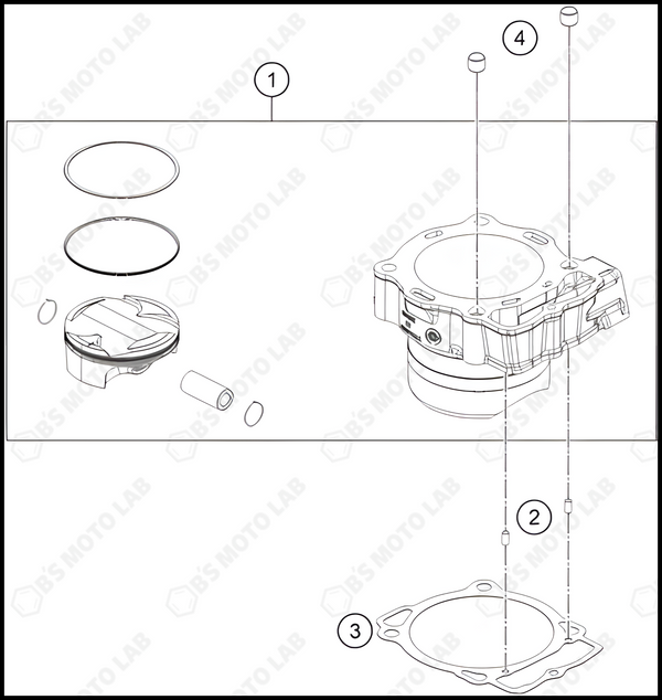 CYLINDER, 2024 KTM 450-SX-F