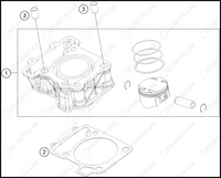 CYLINDER, 2022 KTM Duke-200