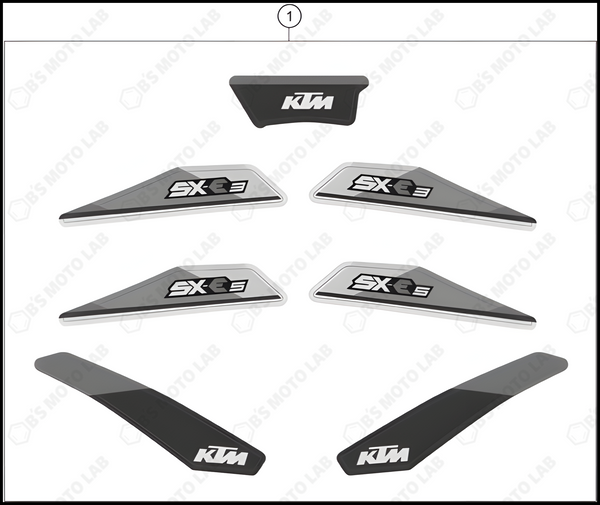 DECAL, 2024 KTM SX-E-3