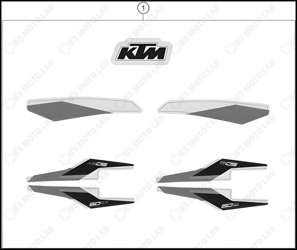 DECAL, 2022 KTM 50-SX-MINI