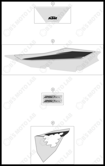 DECAL, 2022 KTM 250-SX