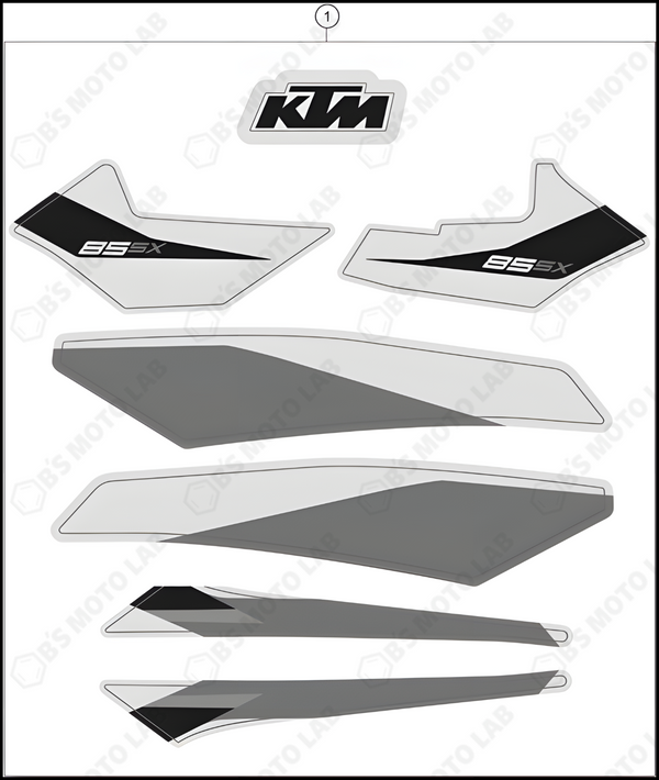 DECAL, 2022 KTM 85-SX-17-14