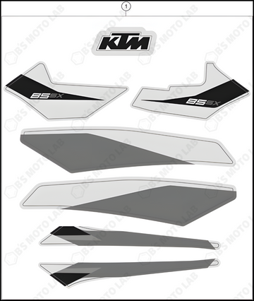 DECAL, 2022 KTM 85-SX-19-16