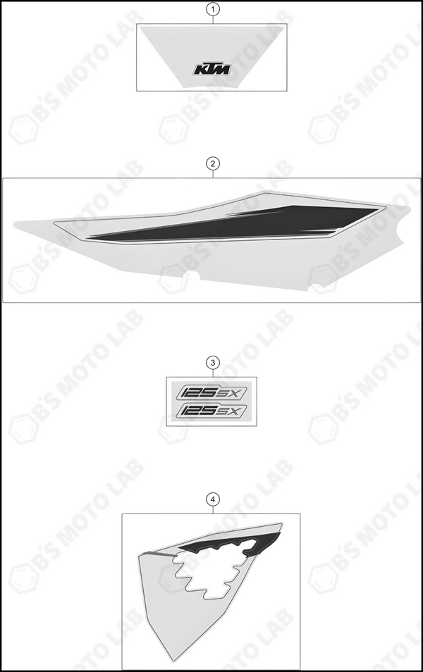 DECAL, 2022 KTM 125-SX